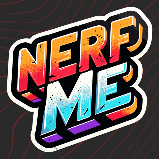 Nerf Me Sticker